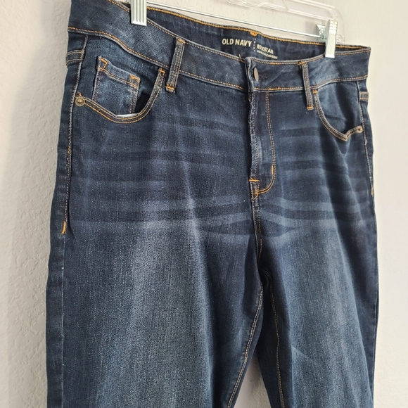 Old Navy Rockstar Mid-Rise skinny  Jeans medium wash size 14 Long - Picture 4 of 9